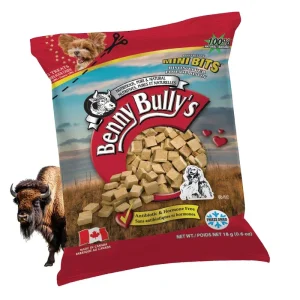 Benny Bully’s – Mini Bouchées de Foie de Bison – Gâteries Lyophilisées pour Chiens