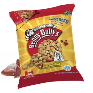 Benny Bully’s – Mini Bouchées de Foie de Boeuf – Gâteries Lyophilisées pour Chiens