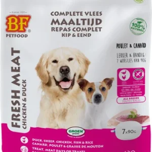 BF Petfood Repas complet poulet avec canard pour chien (pack de portions)