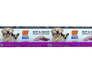 BF Petfood Repas complet saucisse poulet avec canard pour chien (800 g)