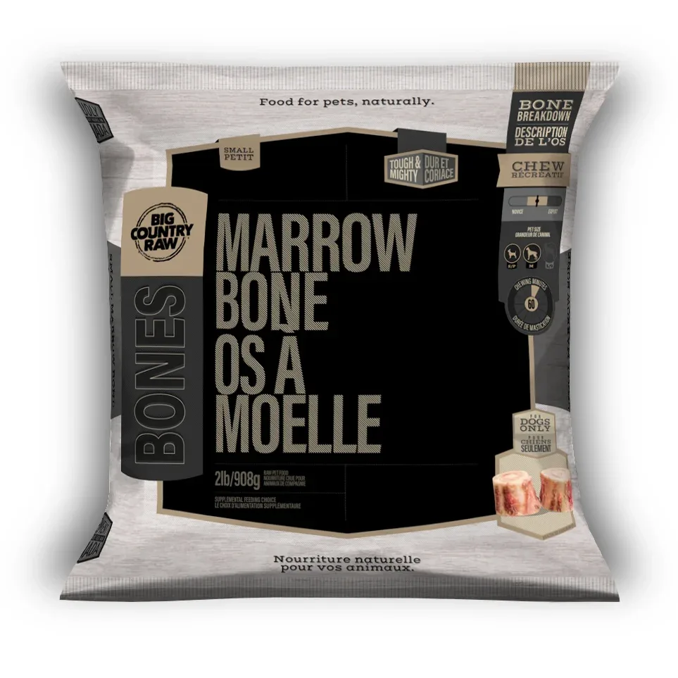 Big Country Raw – Os – Os à Moelle Small 2lbs – Chien