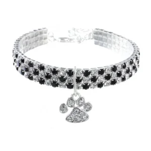 Bijou de luxe avec pendentif pour chien – collier strass – Vêt’chien