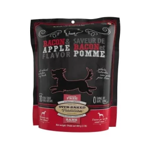 Biscuits pour chien, Bacon et Pomme, Oven Baked 454g (1lb)