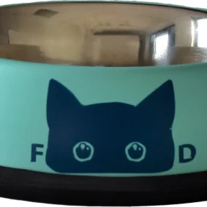 Bobby - Gamelle Inox Antidérapante pour Chats - Bleu