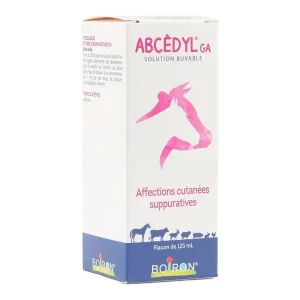 Boiron Abcédyl GA Solution buvable homéopathique – Abcès gros animaux