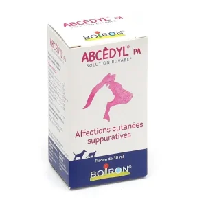 Boiron Abcédyl PA solution buvable – Plaie avec du pus – Chien Chat