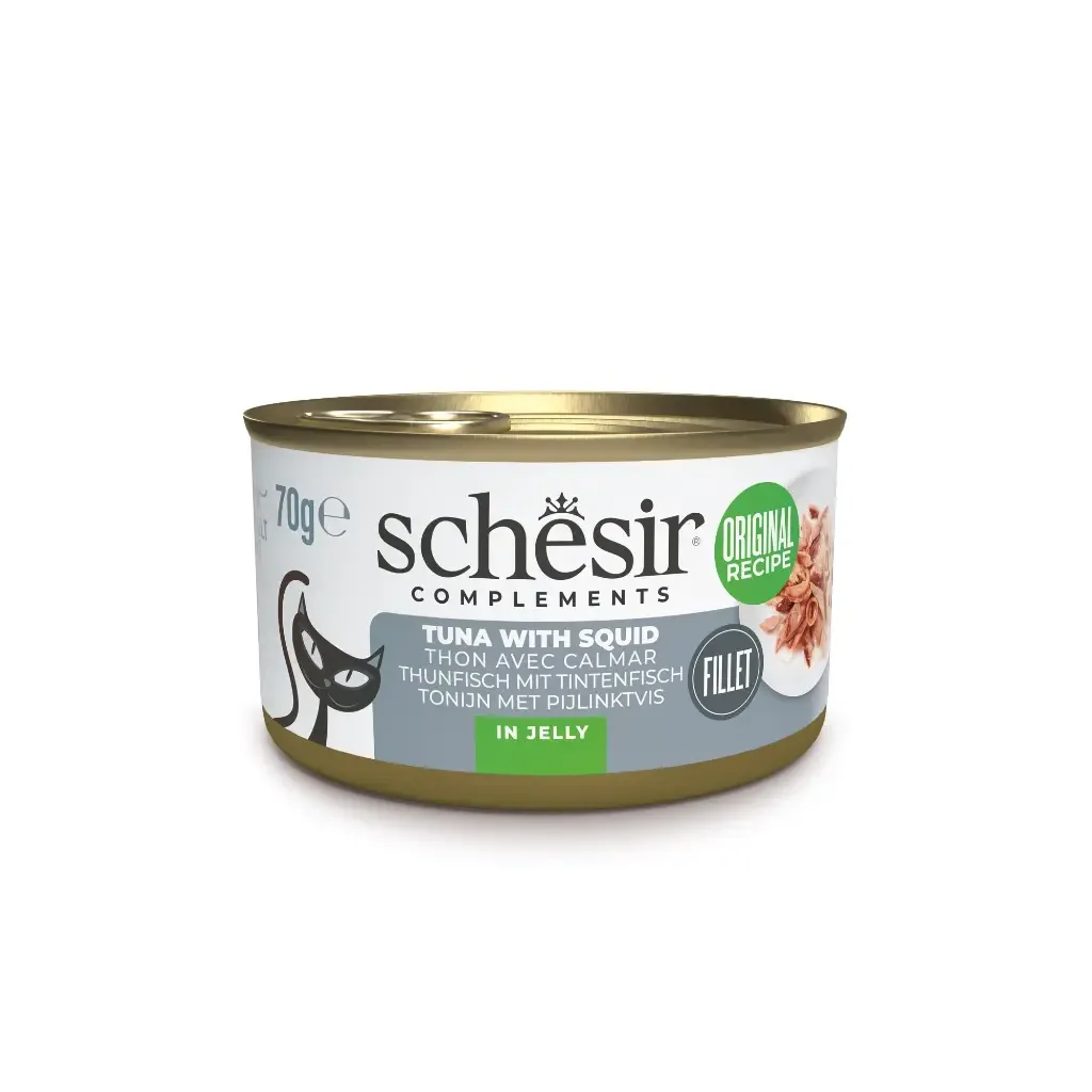 Boite de pâtée pour chat – Thon Calamars – Schesir