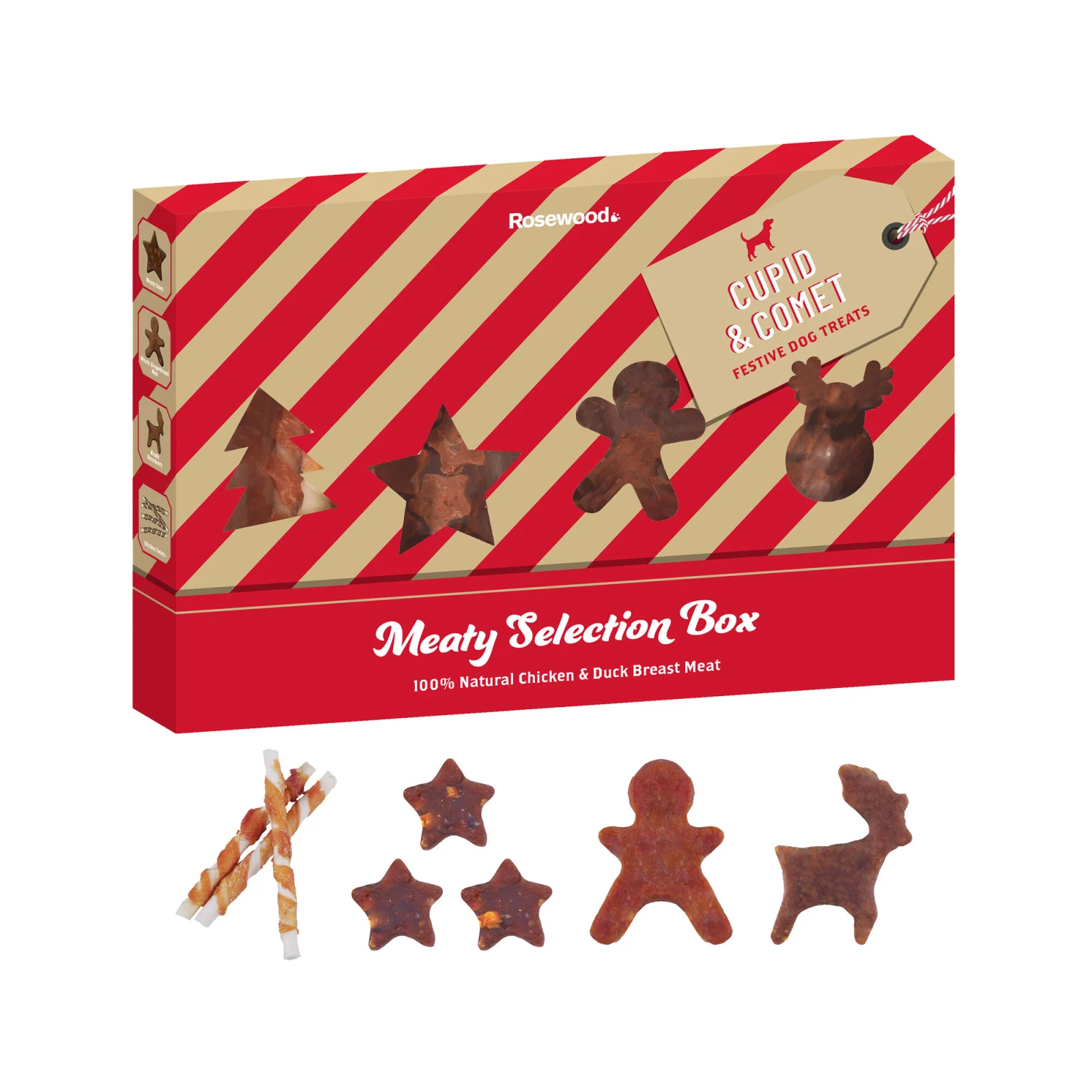 Boîte de sélection de viandes de Noël Cupid & Comet I Chiens