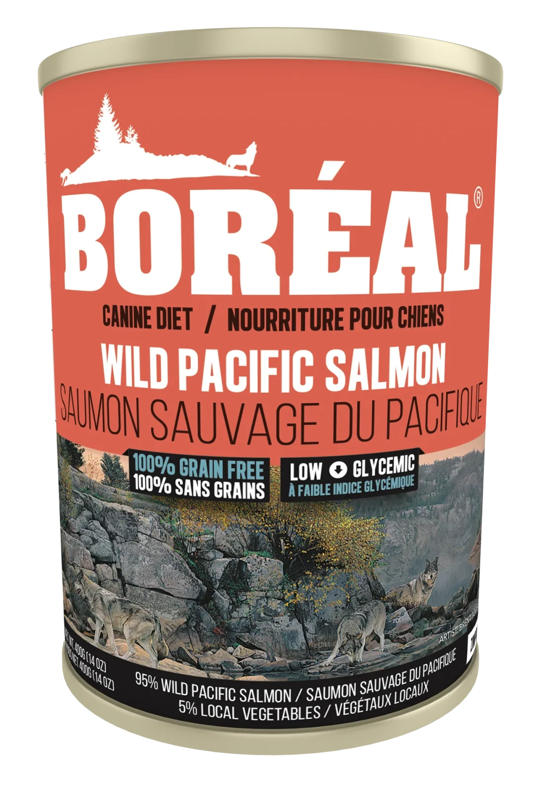 Boréal – Conserve – Saumon Sauvage – Sans Grains – Chien – 690gr