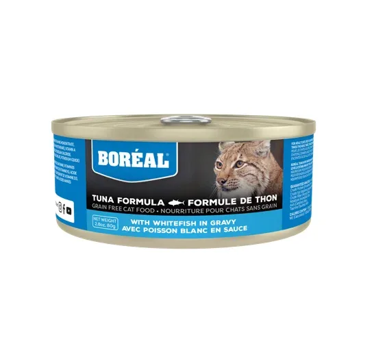 BORÉAL – Conserve Thon et poisson blanc pour chat