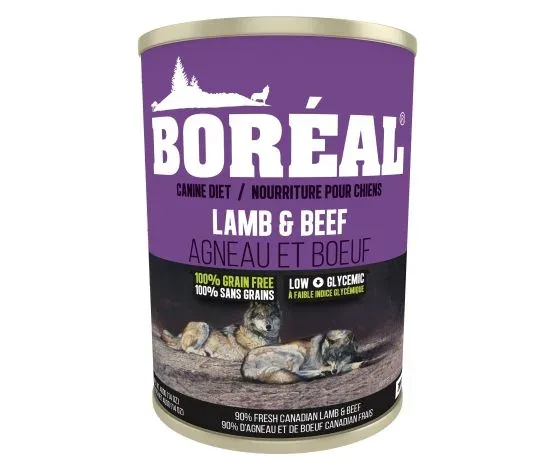 BORÉAL – Nourriture en conserve agneau et bœuf pour chiens