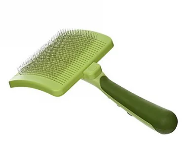 Brosse pour chiens large avec cadre auto nettoyante, Safari