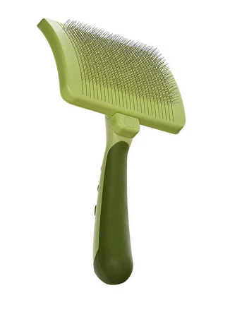 Brosse pour chiens large avec cadre auto nettoyante, Safari - Image 2