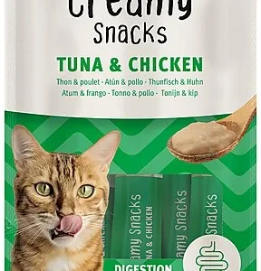 Bubimex - Crème à Lécher x4 Thon et Poulet pour Chats - 60g