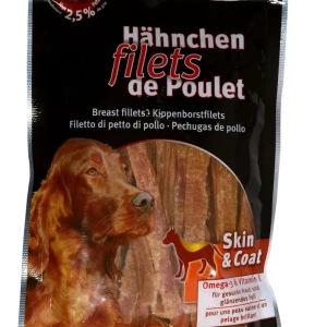 Bubimex - Friandises Filet de Poulet Skin&Coat pour Chiens - 100g