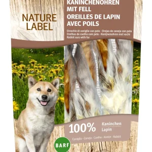 Bubimex - Friandises Oreilles de lapin avec Poils pour Chien - 100g