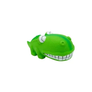 BüD’z – Jouet Alligator Vert en Latex avec Couineur pour Chiens, 18 cm