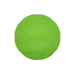 BüD’z – Jouet Disque Volant en Caoutchouc pour Chiens, 23 cm, Vert