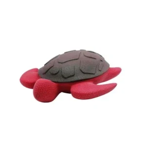 Bud’z – Jouet en Caoutchouc – Flottant avec Squeaker – Tortue Rouge