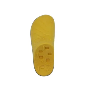 BüD’z – Jouet Sandale Flottante avec Couineur pour Chiens, 15 cm, Jaune Orange