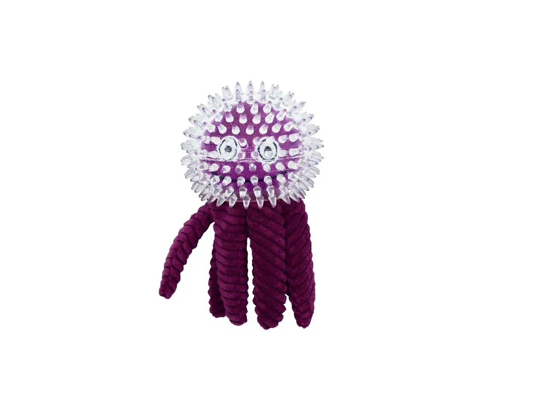 BüD’z – Pieuvre – Jouet dans un Jouet pour Chiens, 23 cm, Mauve