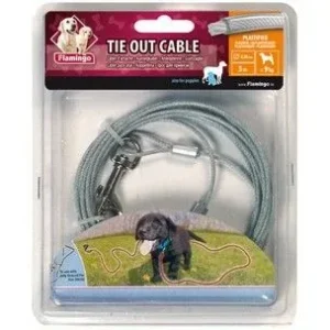 Câble d’attache plastifiée 5 m Ø 2.38 mm (Chiot de – 15 kg) J’ai plus de croquettes