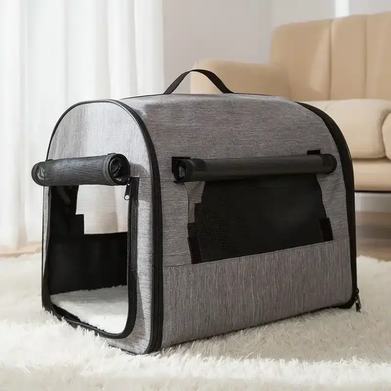 Cage de transport pour chien pliable et confortable