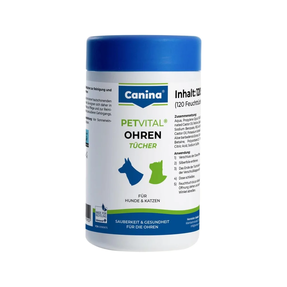 Canina Petvital Lingettes Auriculaires
