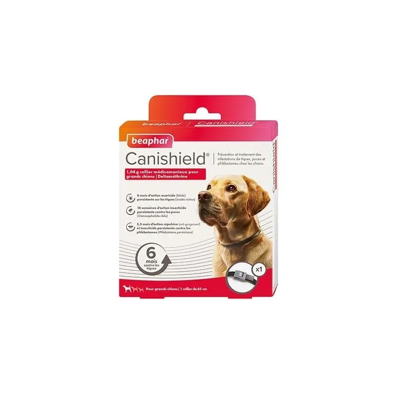 CANISHIELD collier antiparasitaire – pour GRAND CHIEN