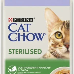 Cat Chow Sterilised Sachets à l’Agneau & Haricots Verts en Sauce – France