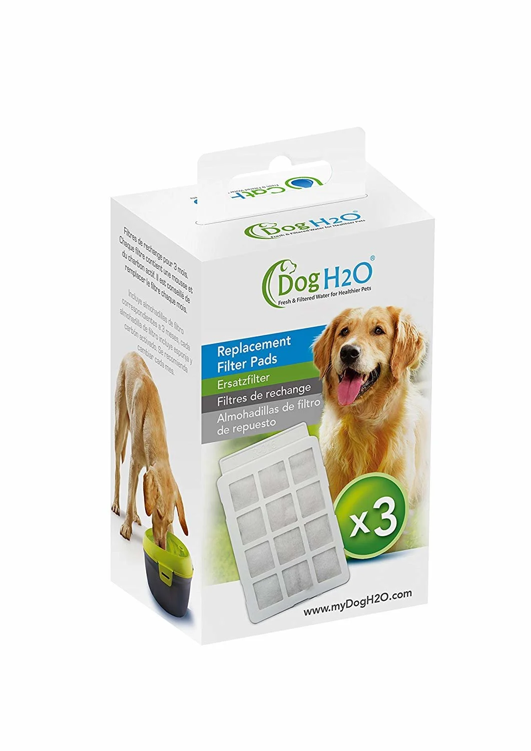 Cat H2O & Dog H2O - Filtres de Remplacement pour Fontaine à Eau - x3 - Image 2