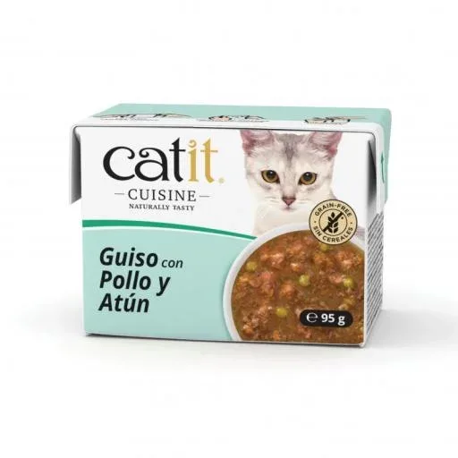 Catit Cuisine Nourriture humide au ragoût de poulet au thon pour chats – France