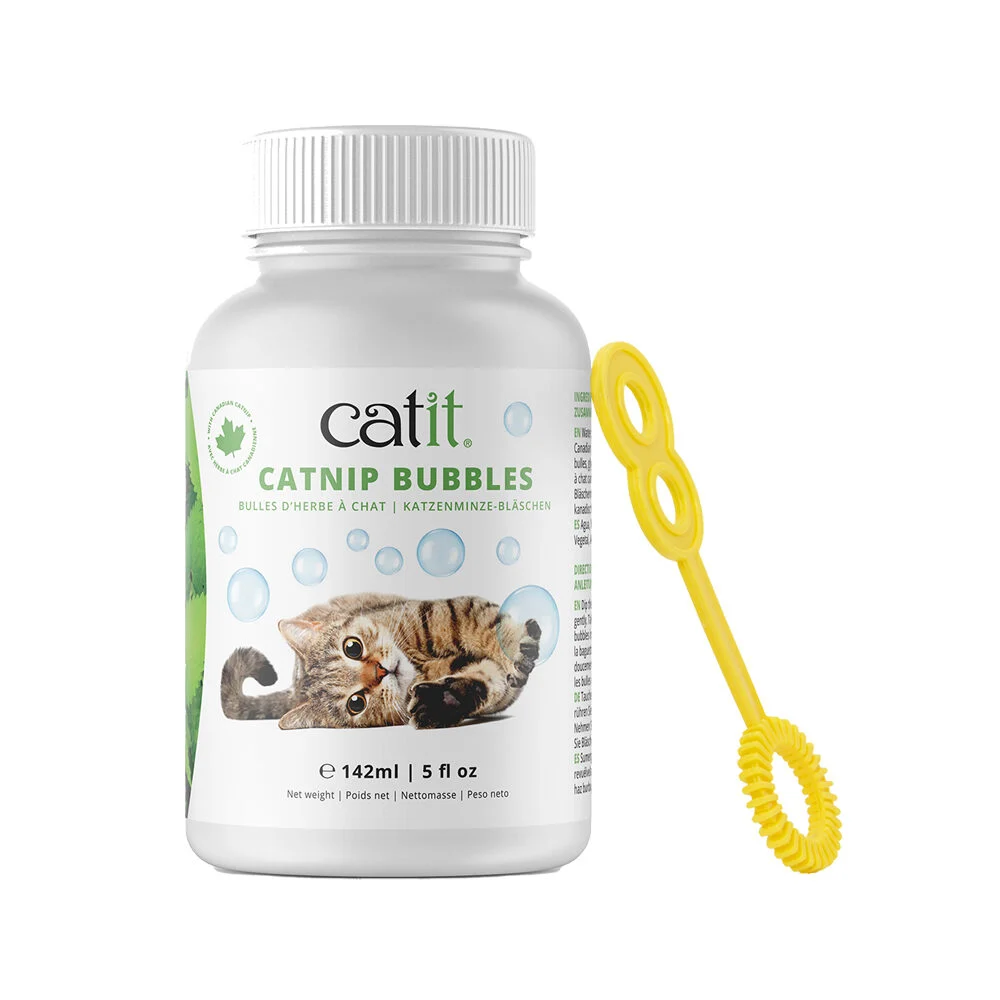 Catit Herbe à Chat Bulles de Savon