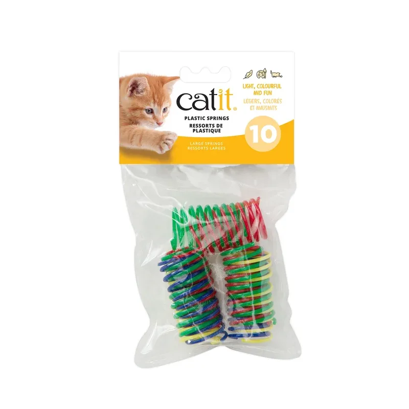Catit Kitty Playground – Ressorts Larges en Plastique – Jouet pour Chats, Multicolore
