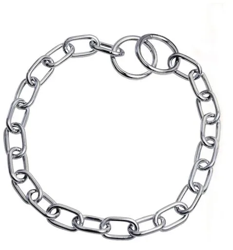 Chadog Collier étrangleur à maillons courts en acier chromé – France