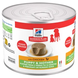 Chien Puppy & Mother Mousse Poulet Boîte