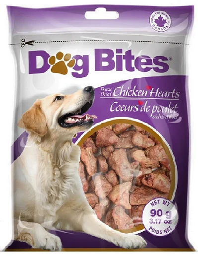 Coeurs de poulet séchés à froid, gâterie Dog Bites pour chien - Image 2