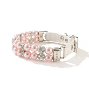 Collier chien perle