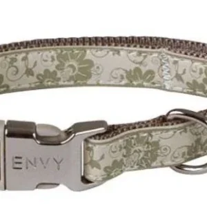 Collier chien réglable Envy Flora vert fr