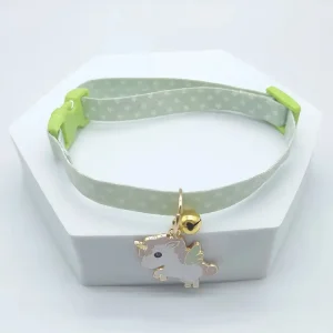 Collier chihuahua licorne vert