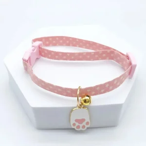 Collier chihuahua patte rose