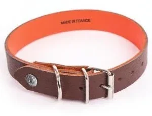 Collier cuir Allure – Marron (56 cm) – Martin Sellier J’ai plus de croquettes