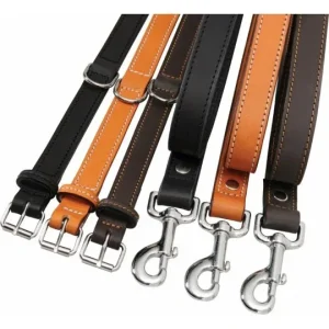 Collier cuir double