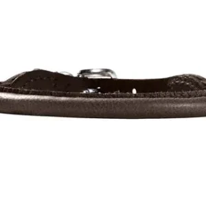 Collier cuir « Round & Soft » marron foncé (Taille 40) – Hunter J’ai plus de croquettes