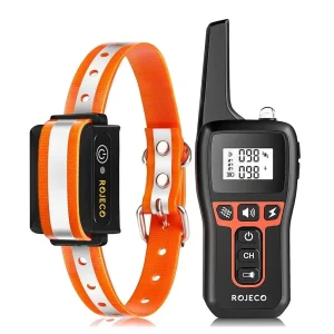 Collier de dressage pour chien etanche et rechargeable 1000 m