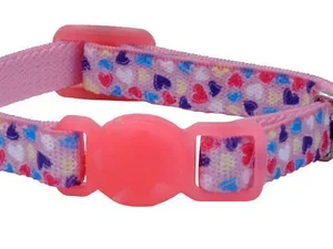 Collier élastique de sécurité pour petits chats et chatons, coeurs, Li’l Pals