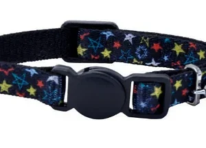 Collier élastique de sécurité pour petits chats et chatons, étoiles, Li’l Pals