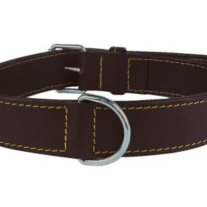 Collier en cuir double marron