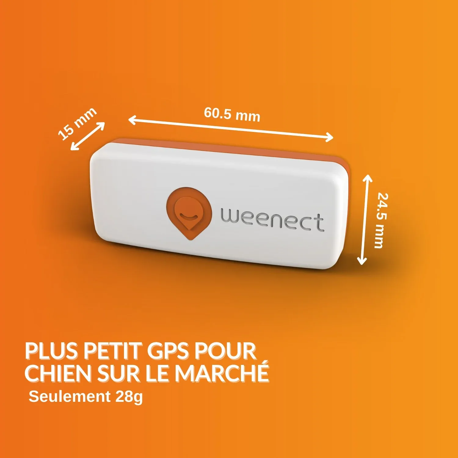 Collier GPS Weenect XS Dogs - Blanc - Image 2