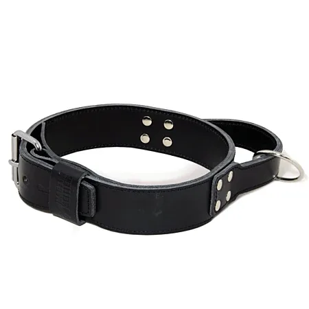 Collier intervention avec poignée en cuir de vachette
